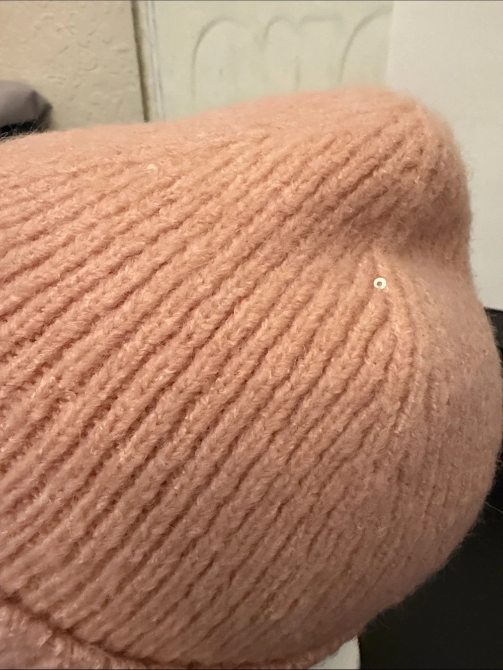a new day Blush Ribbed Knit Beanie